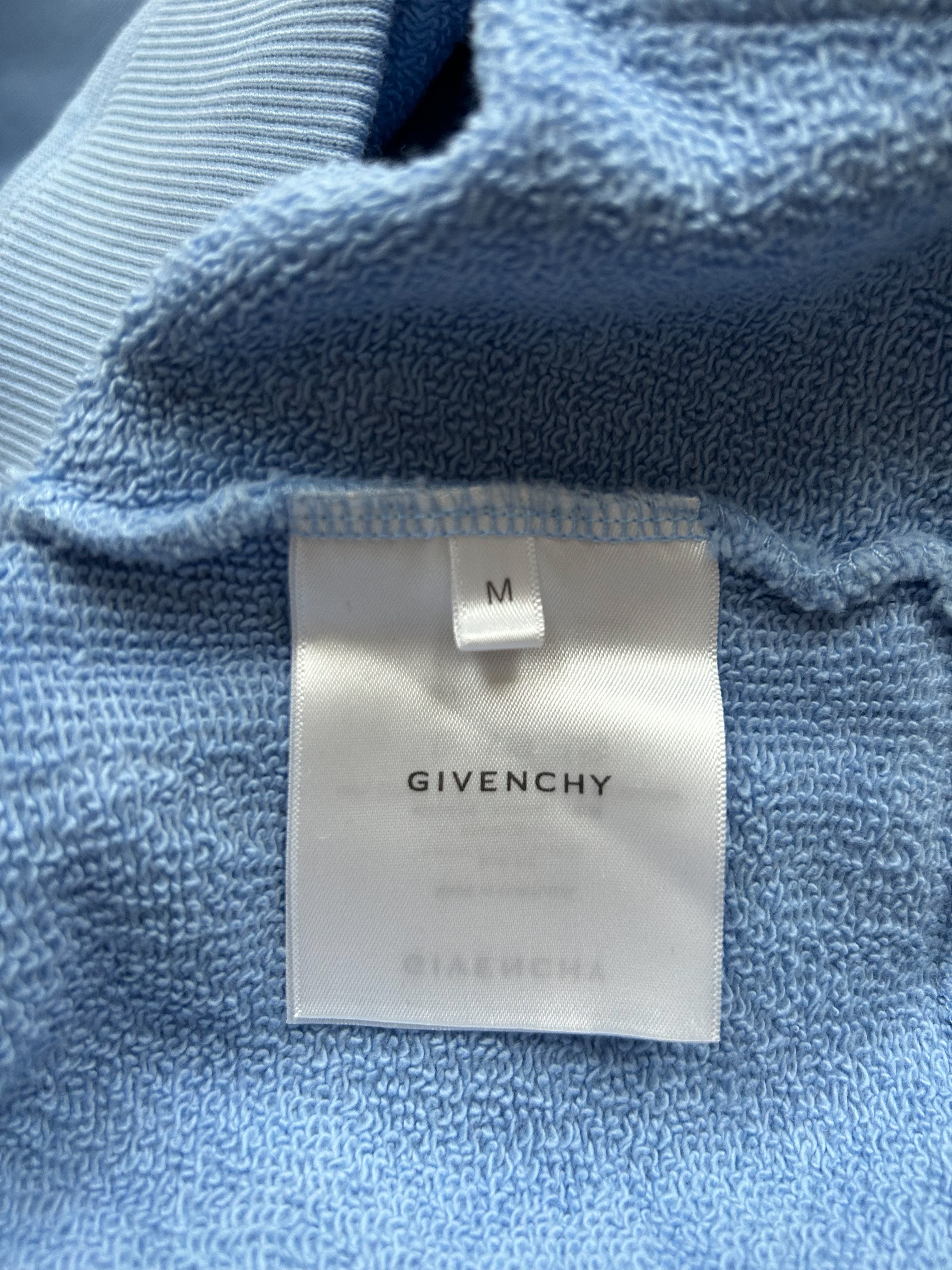 Givenchy destroyed outlet hoodie blue