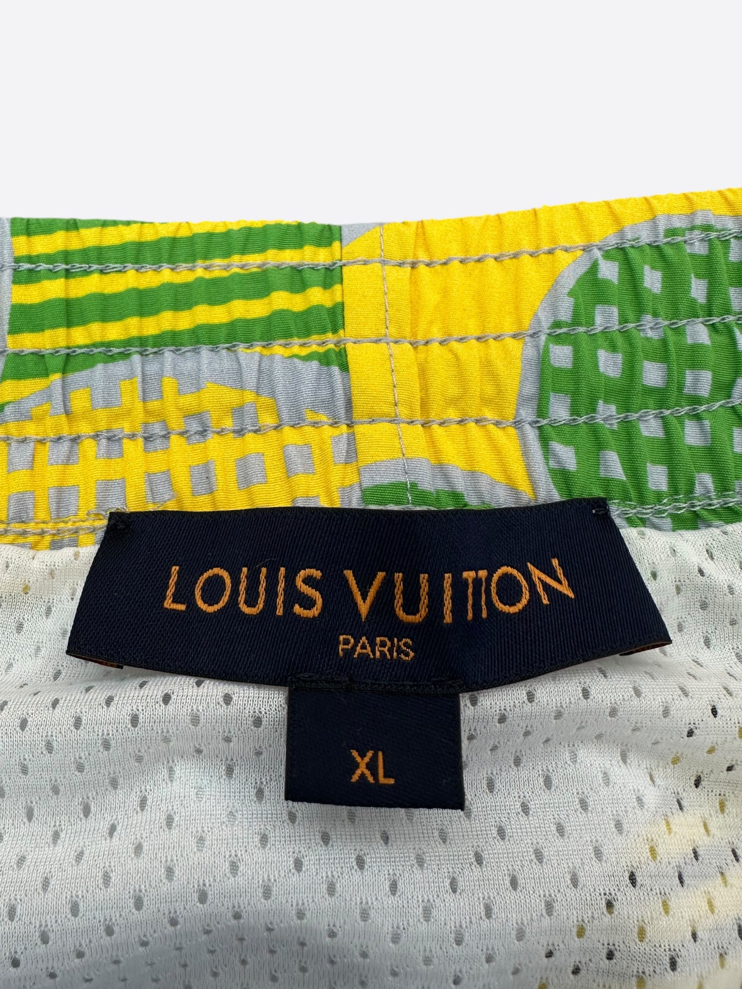 Louis Vuitton Grey Multicolor Flower Monogram Swimshorts