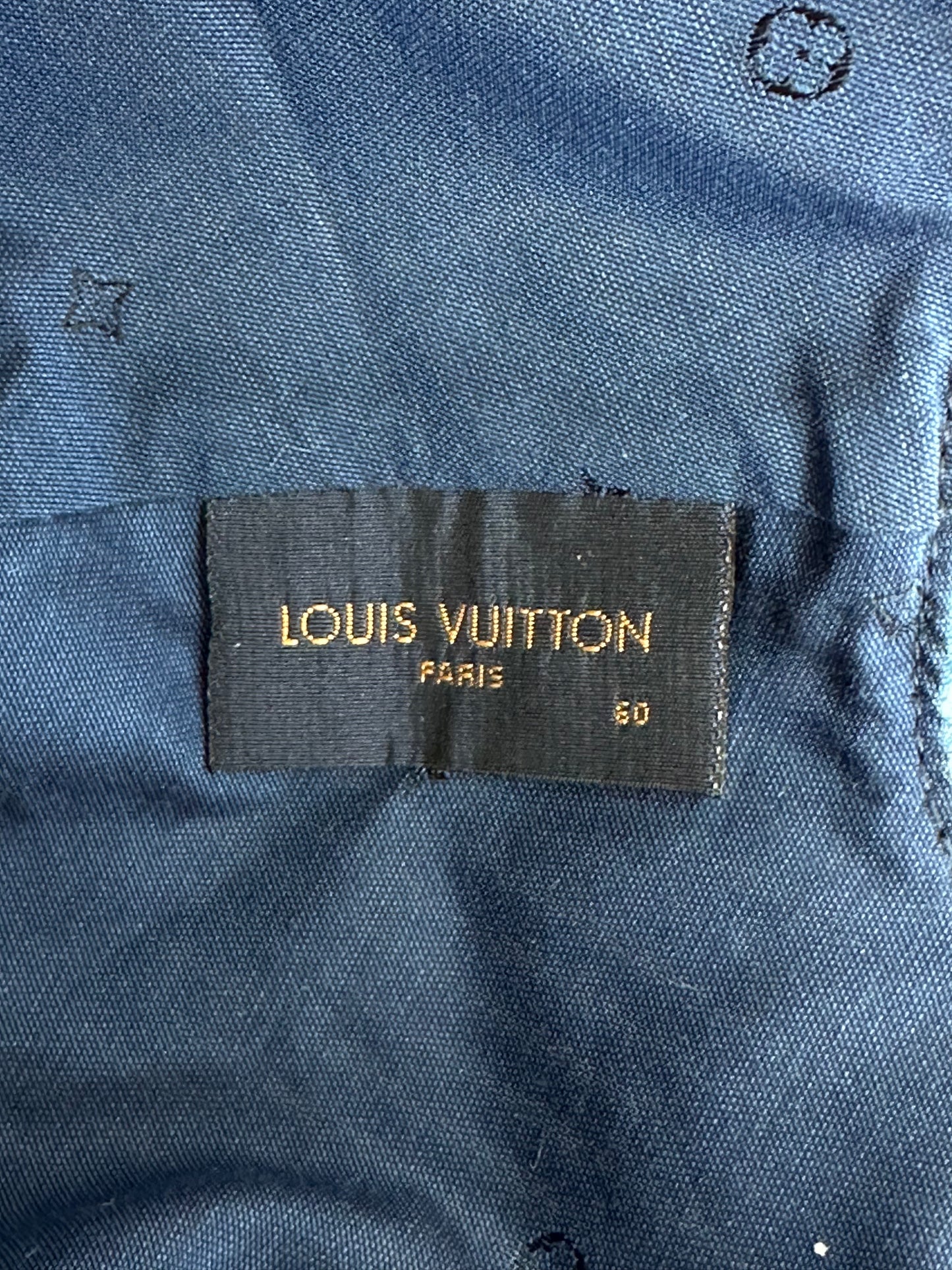Louis Vuitton Blue & White Striped Watercolor Monogram Hat