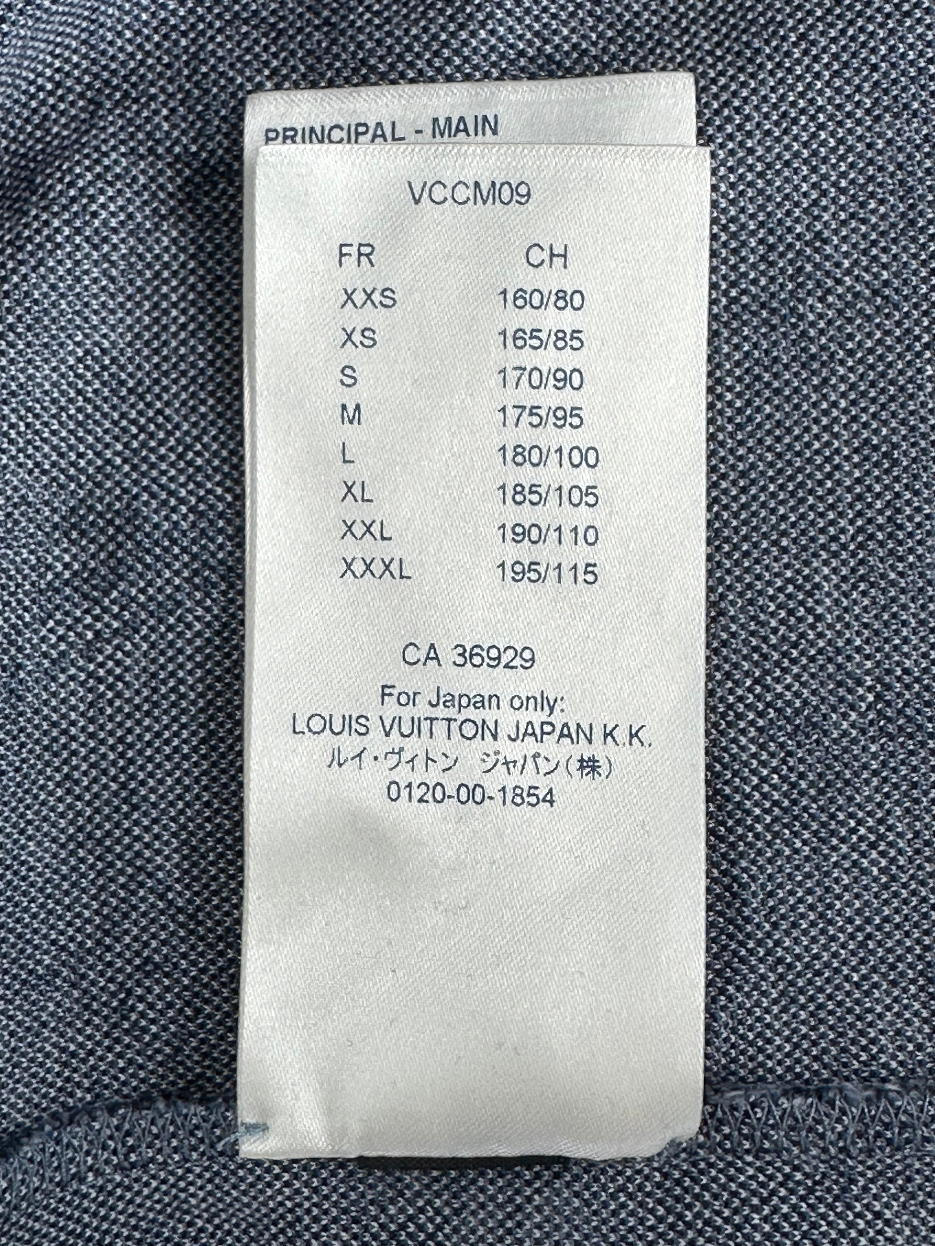 Louis Vuitton Blue Tapestry Monogram T-Shirt – Savonches
