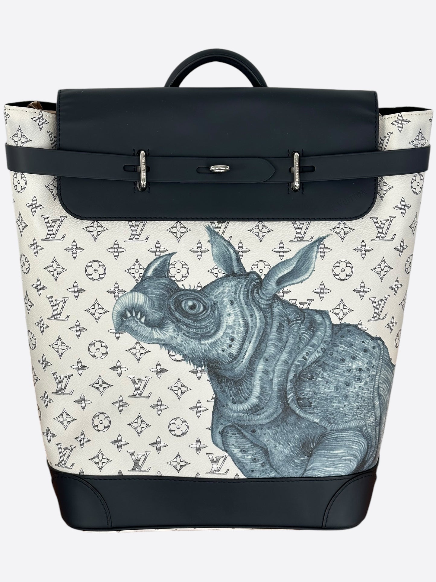 Louis Vuitton Chapman Brothers Cream Monogram Rhino Steamer Backpack – Savonches