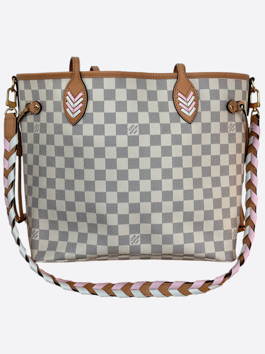 Louis Vuitton Damier Azur Braided Neverfull MM