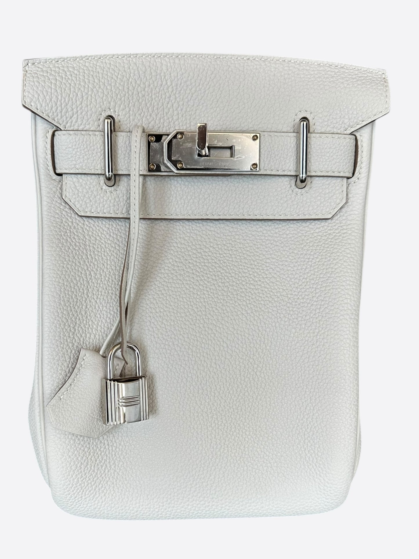 Hermes Light Grey HAC A Dos Crossbody Backpack