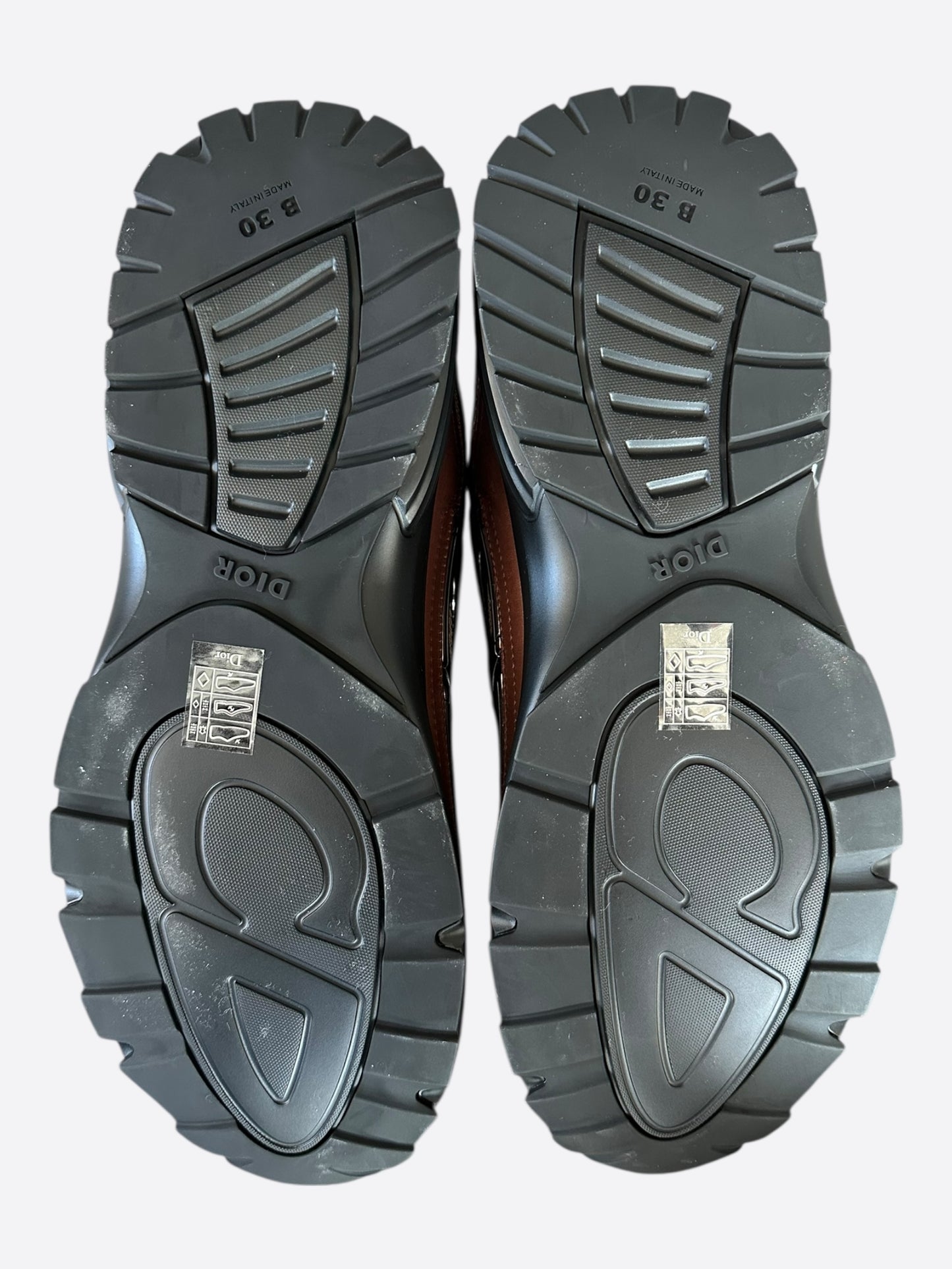 Dior Brown & Black Leather B30 Sneakers