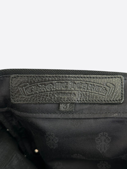 Chrome Hearts Black Fleur Knee Jeans
