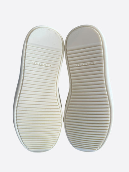 Rick Owens Dust & White Pentagram High Top Sneakers