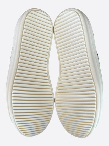 Rick Owens Black Jumbo Lace Low Top Sneakers