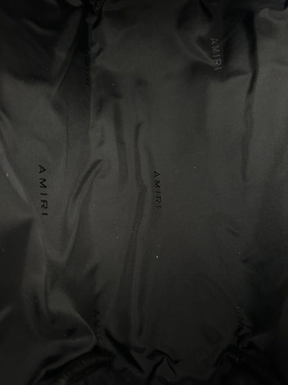 Amiri Brown Leather Dopp Kit