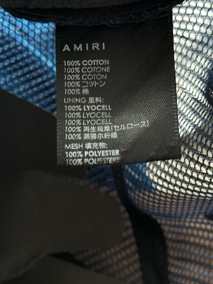 Amiri Blue & White MA Logo Kids Trucker Hat