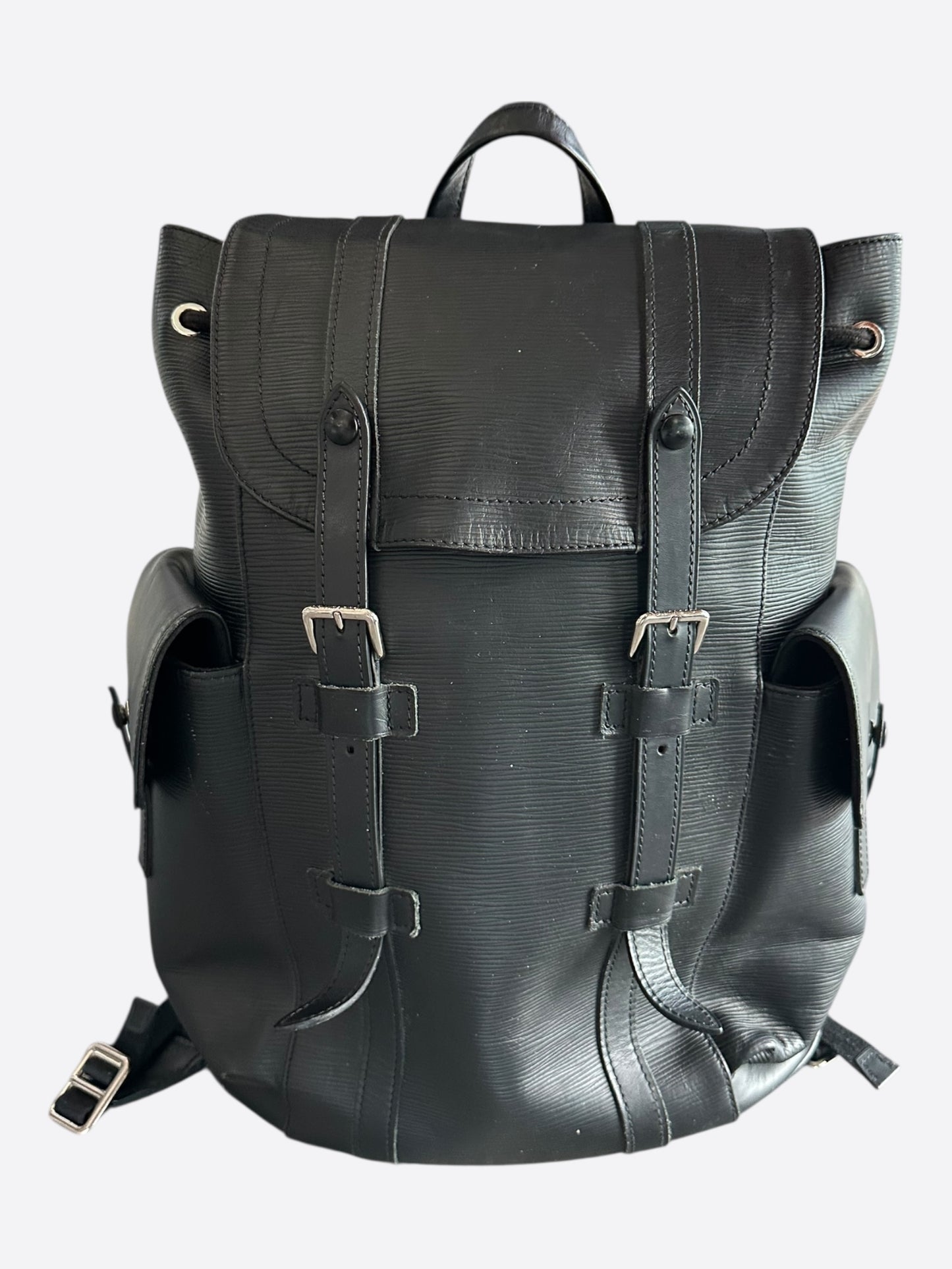 Louis Vuitton Black EPI Leather Christopher Backpack