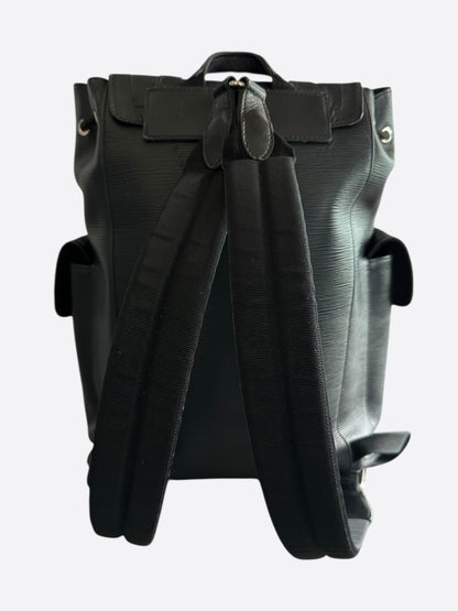 Louis Vuitton Black EPI Leather Christopher Backpack