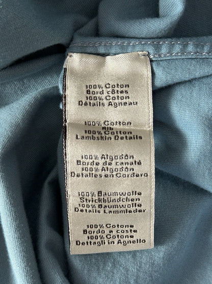 Hermes Blue Jeu d'Adresse Leather Patch T-Shirt