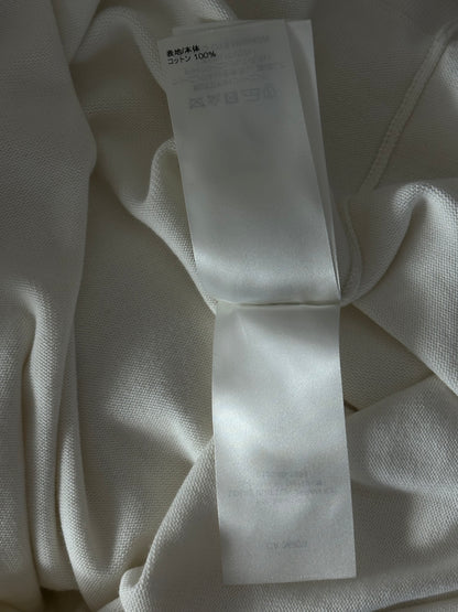 Louis Vuitton White & Grey Pin Logo Embroidered T-Shirt