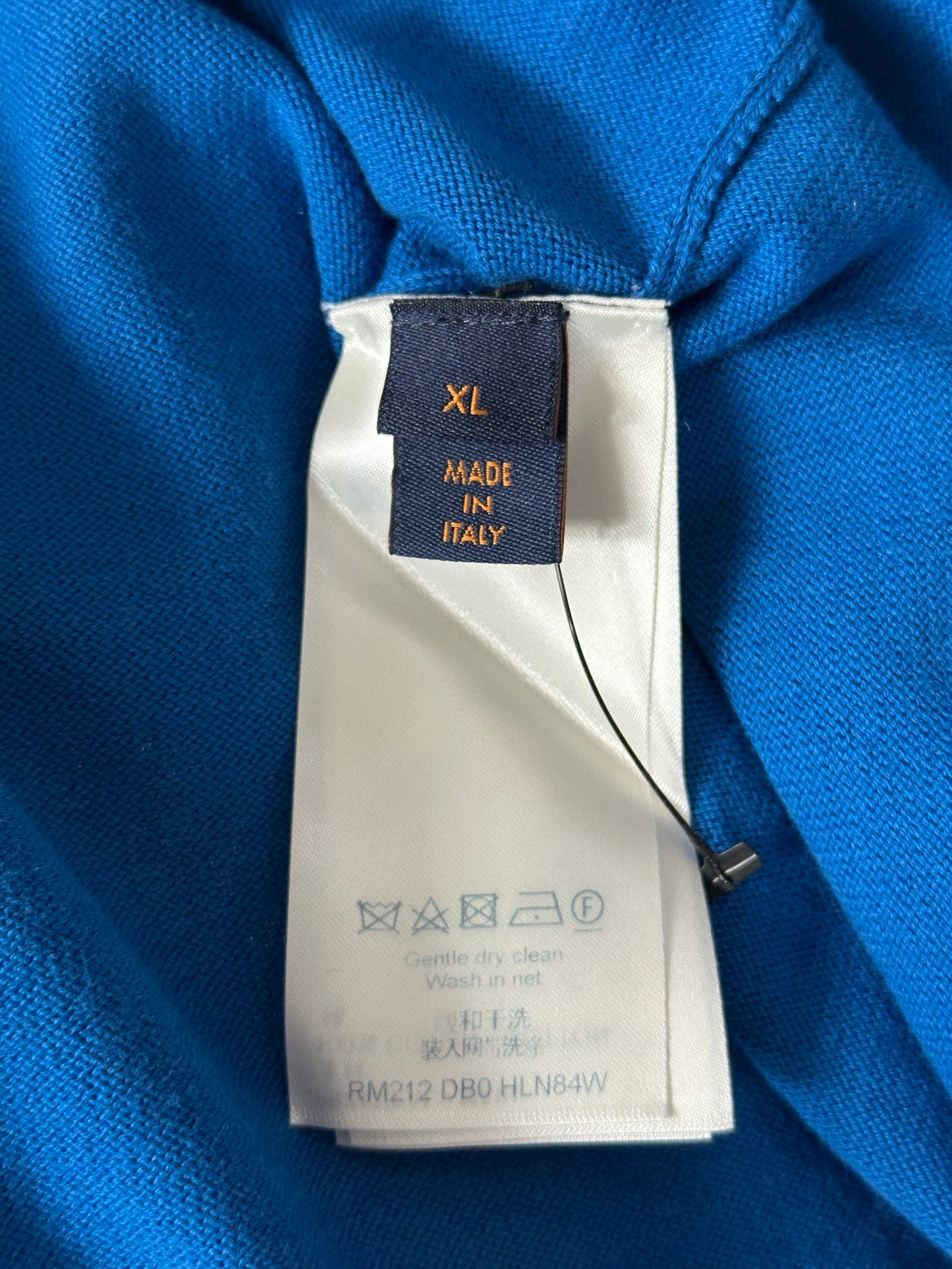 Louis Vuitton Blue & White Everyday Logo Intarsia T-Shirt