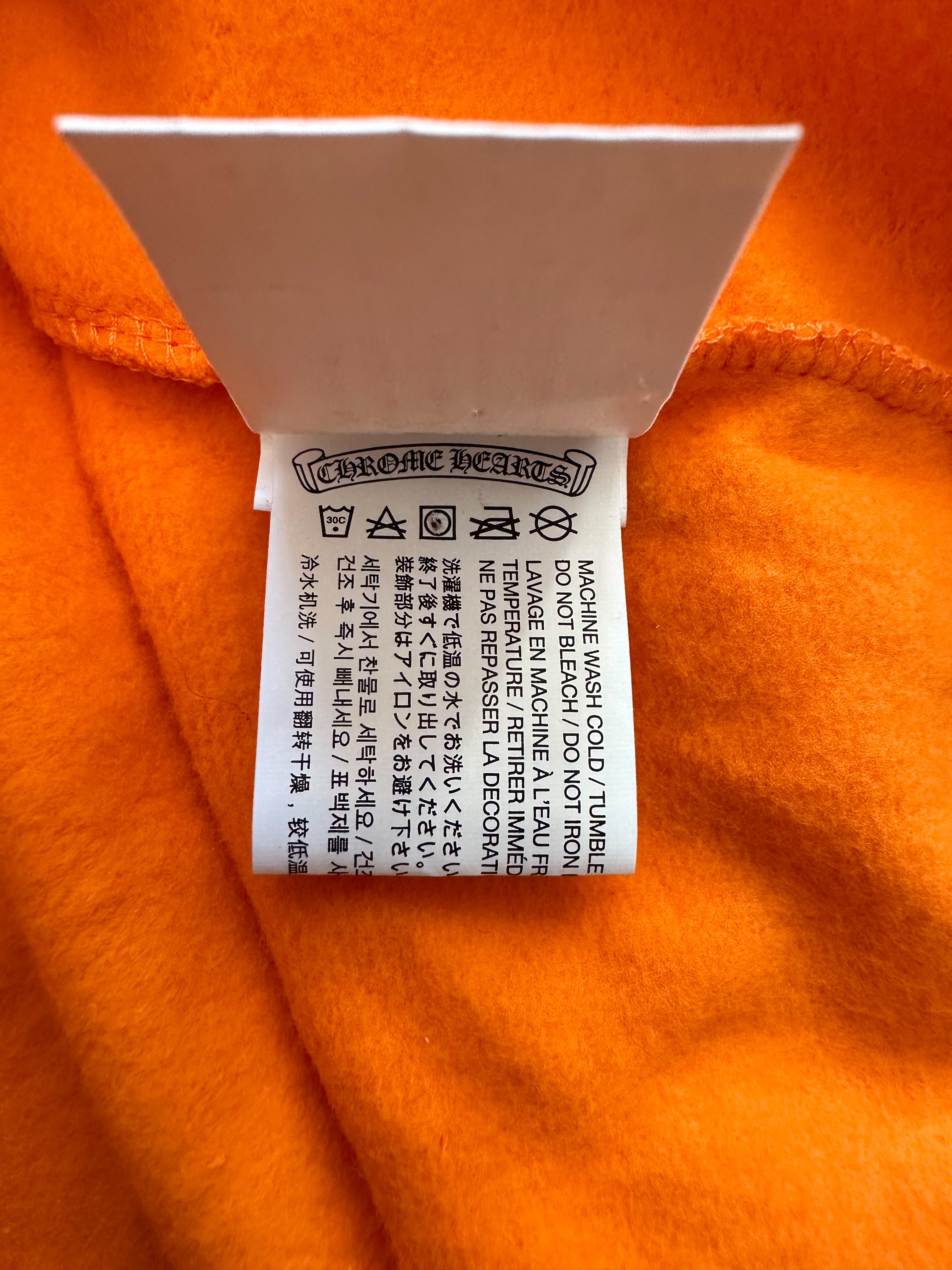 Chrome Hearts Off-White Orange & Black Hoodie