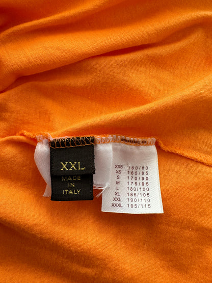 Louis Vuitton Orange & White Flower Monogram Print T-Shirt