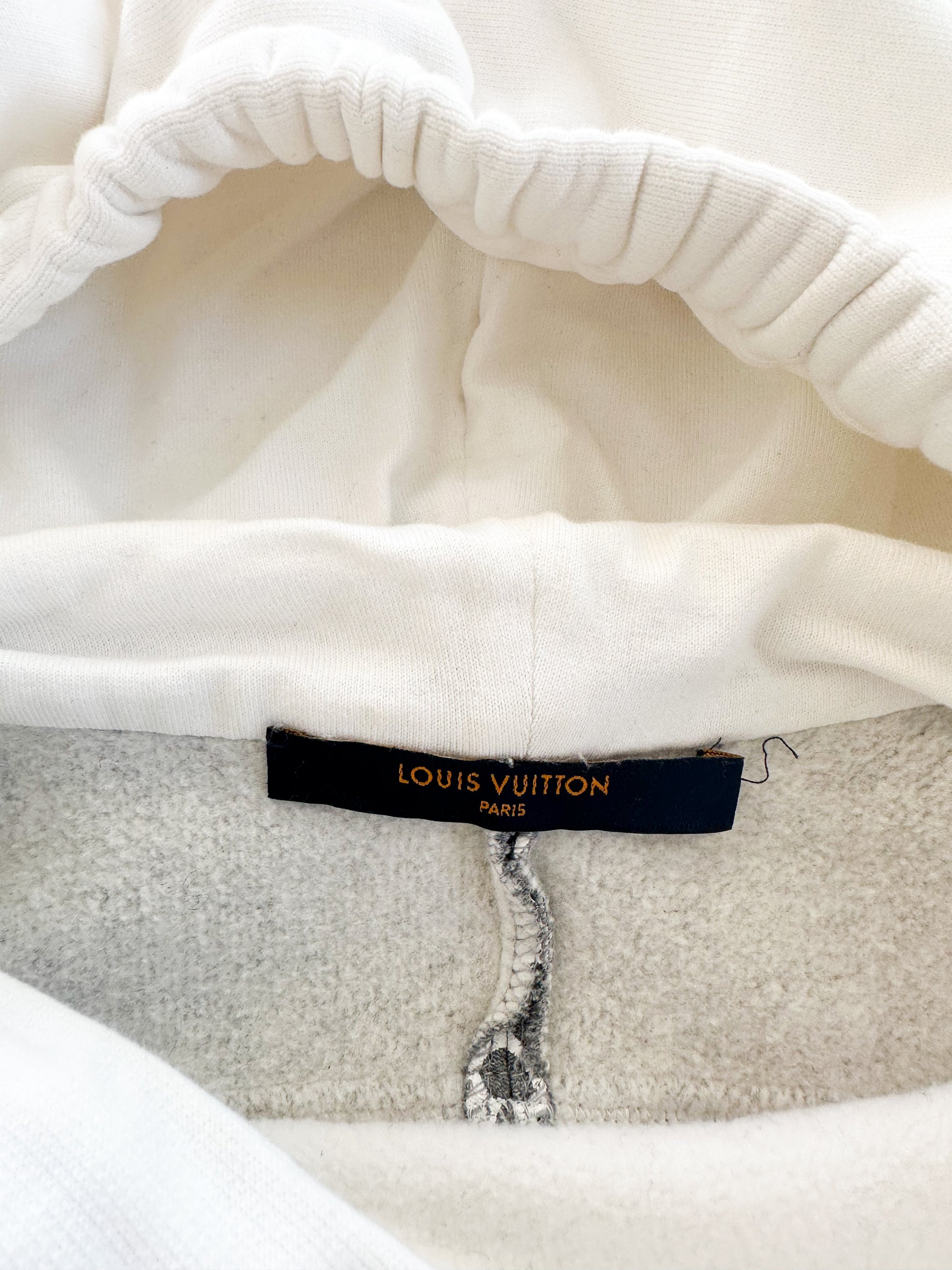 Louis Vuitton Circle Cut Monogram Printed Hoodie - White Sweatshirts &  Hoodies, Clothing - LOU646390
