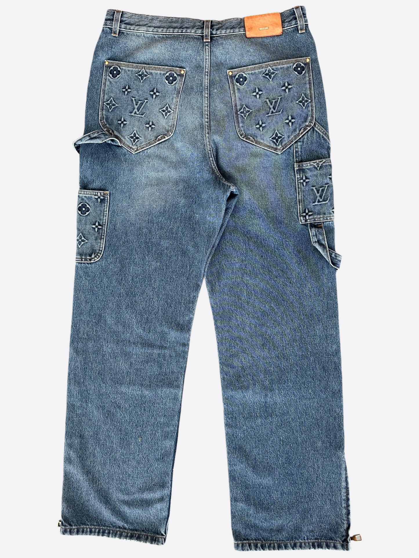 Louis Vuitton Blue Monogram Carpenter Jeans