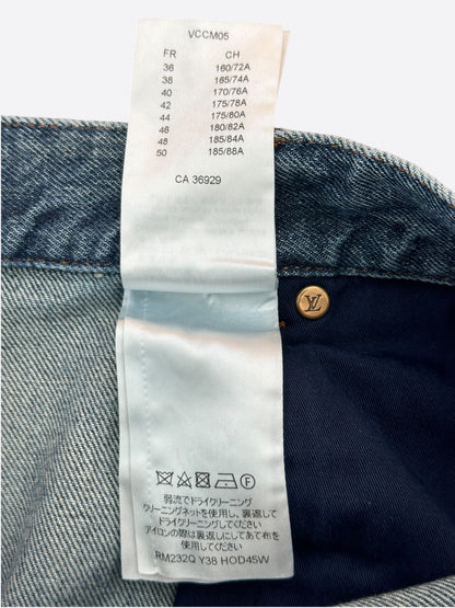 Louis Vuitton Blue Monogram Carpenter Jeans