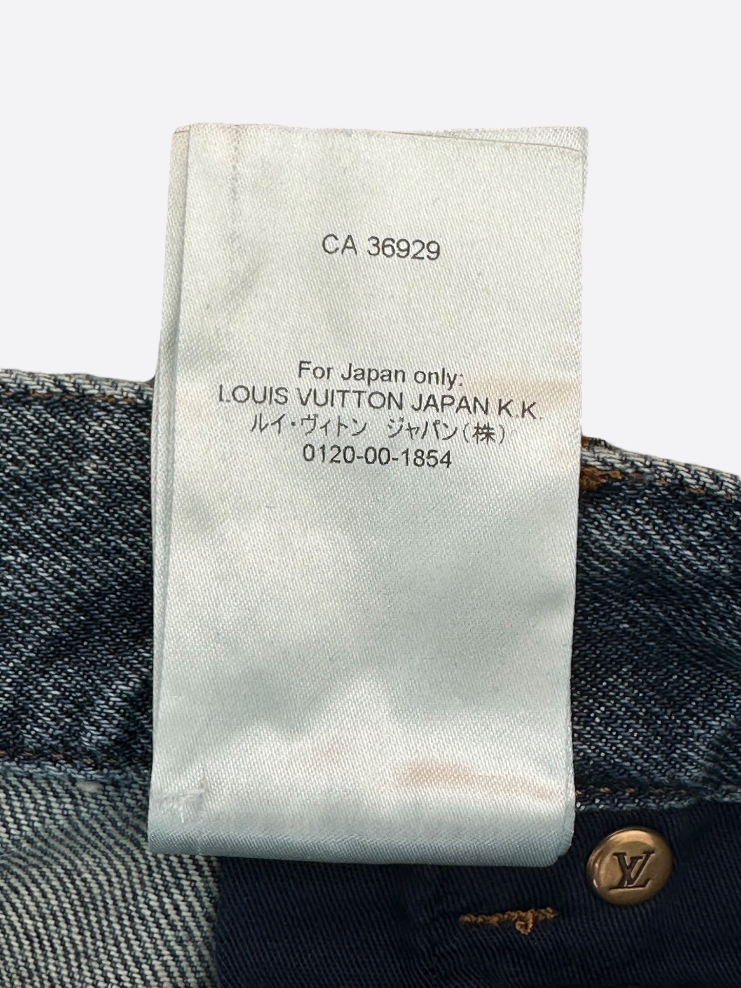 Louis Vuitton Blue Monogram Carpenter Jeans