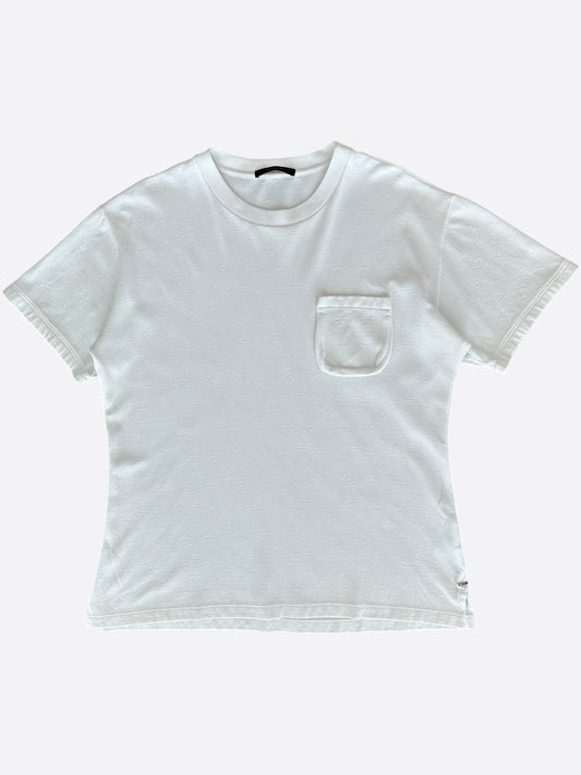 Louis Vuitton White Monogram Pocket T-Shirt