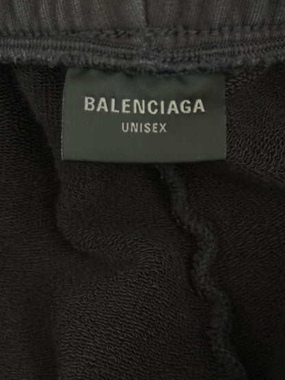 Balenciaga Black & White Loop Sports Logo Sweatpants