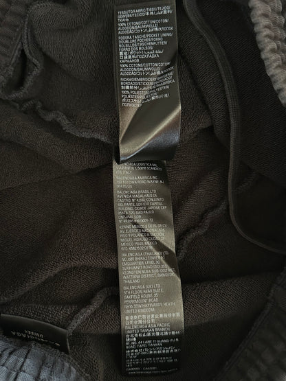 Balenciaga Black & White Loop Sports Logo Sweatpants