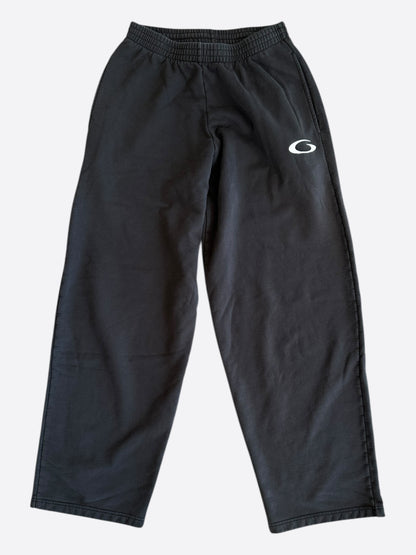 Balenciaga Black & White Loop Sports Logo Sweatpants