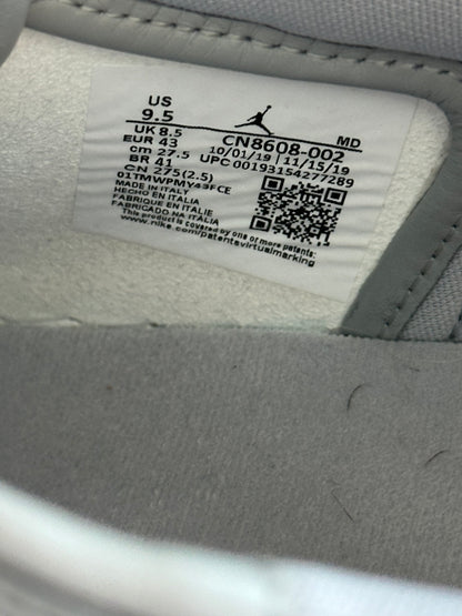 Dior Air Jordan Grey & White Oblique Low Top Sneakers