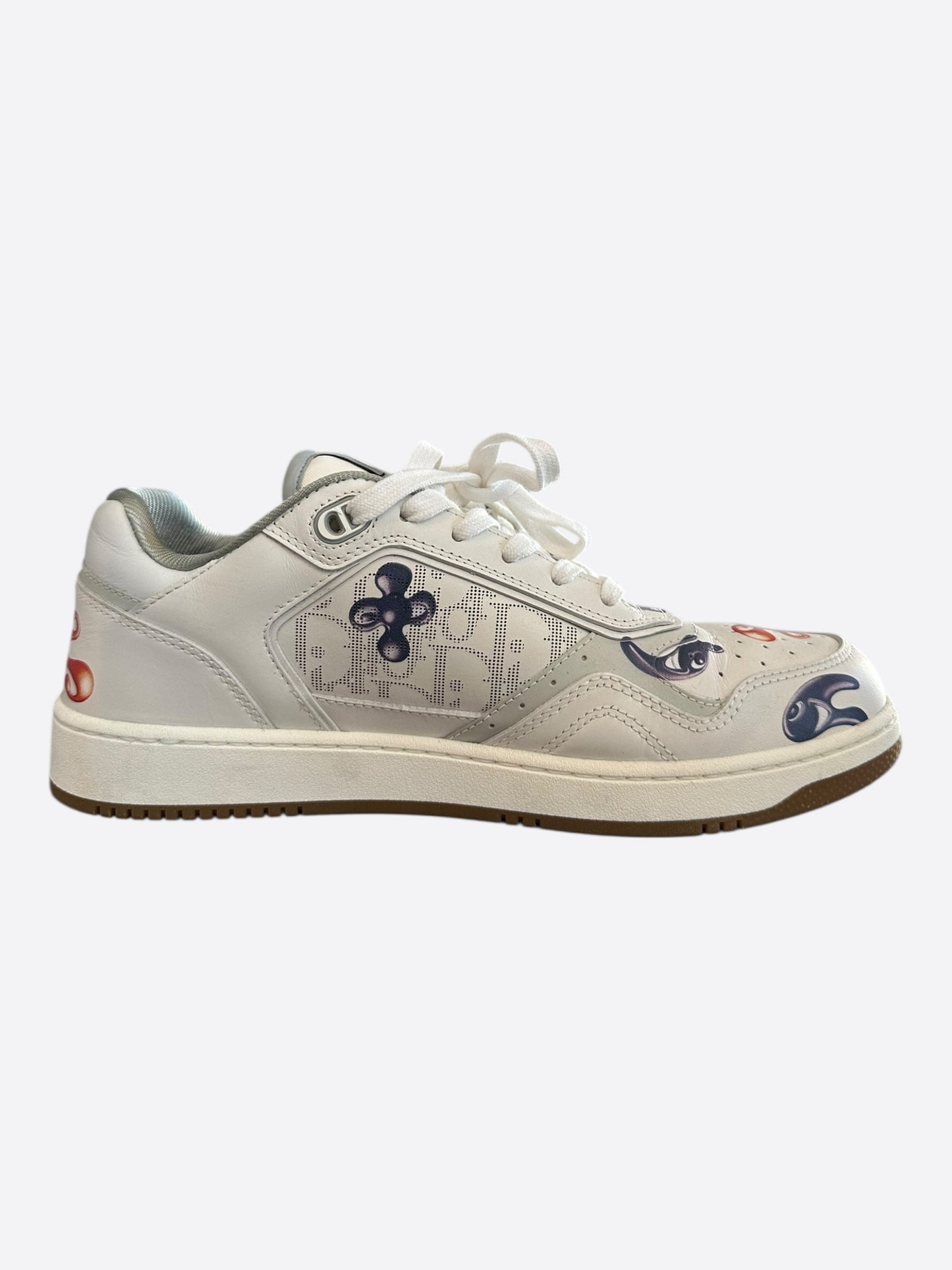 Dior Kenny Scharf White & Multicolor Oblique Faces B27 Sneakers