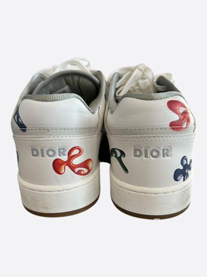 Dior Kenny Scharf White & Multicolor Oblique Faces B27 Sneakers