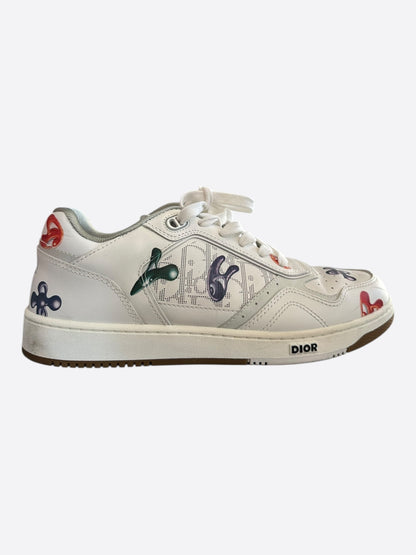 Dior Kenny Scharf White & Multicolor Oblique Faces B27 Sneakers