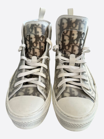 Dior Stussy White & Black Bee Oblique B23 Sneakers