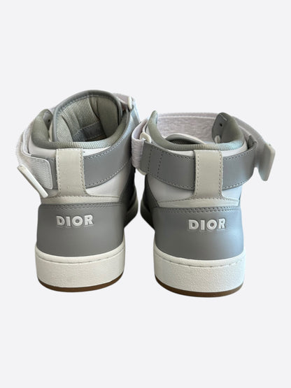 Dior Grey & White Oblique B27 Sneakers