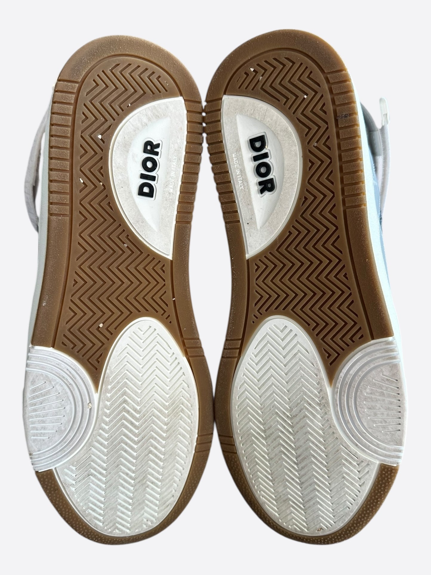 Dior Grey & White Oblique B27 Sneakers