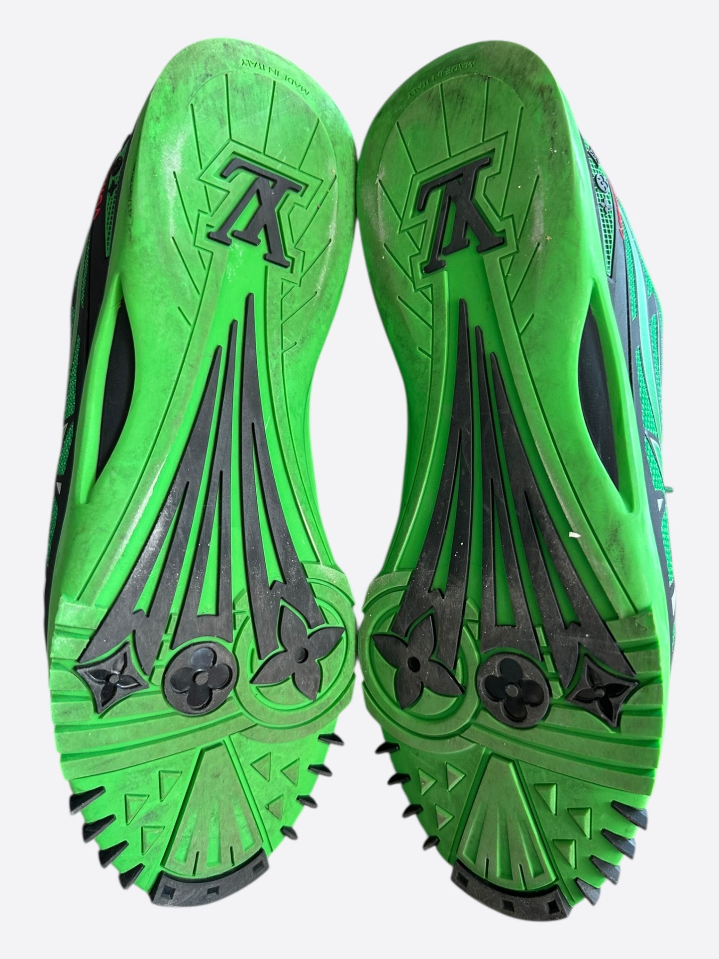 Louis Vuitton Green & Black Sprint Sneakers