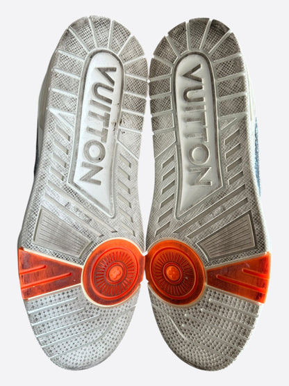 Louis Vuitton Silver & Orange Trainers
