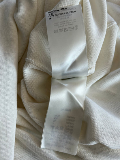 Louis Vuitton White & Yellow Pin Logo Embroidered T-Shirt