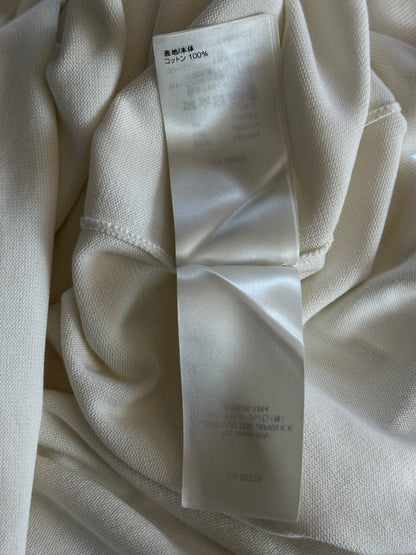 Louis Vuitton White & Yellow Pin Logo Embroidered T-Shirt