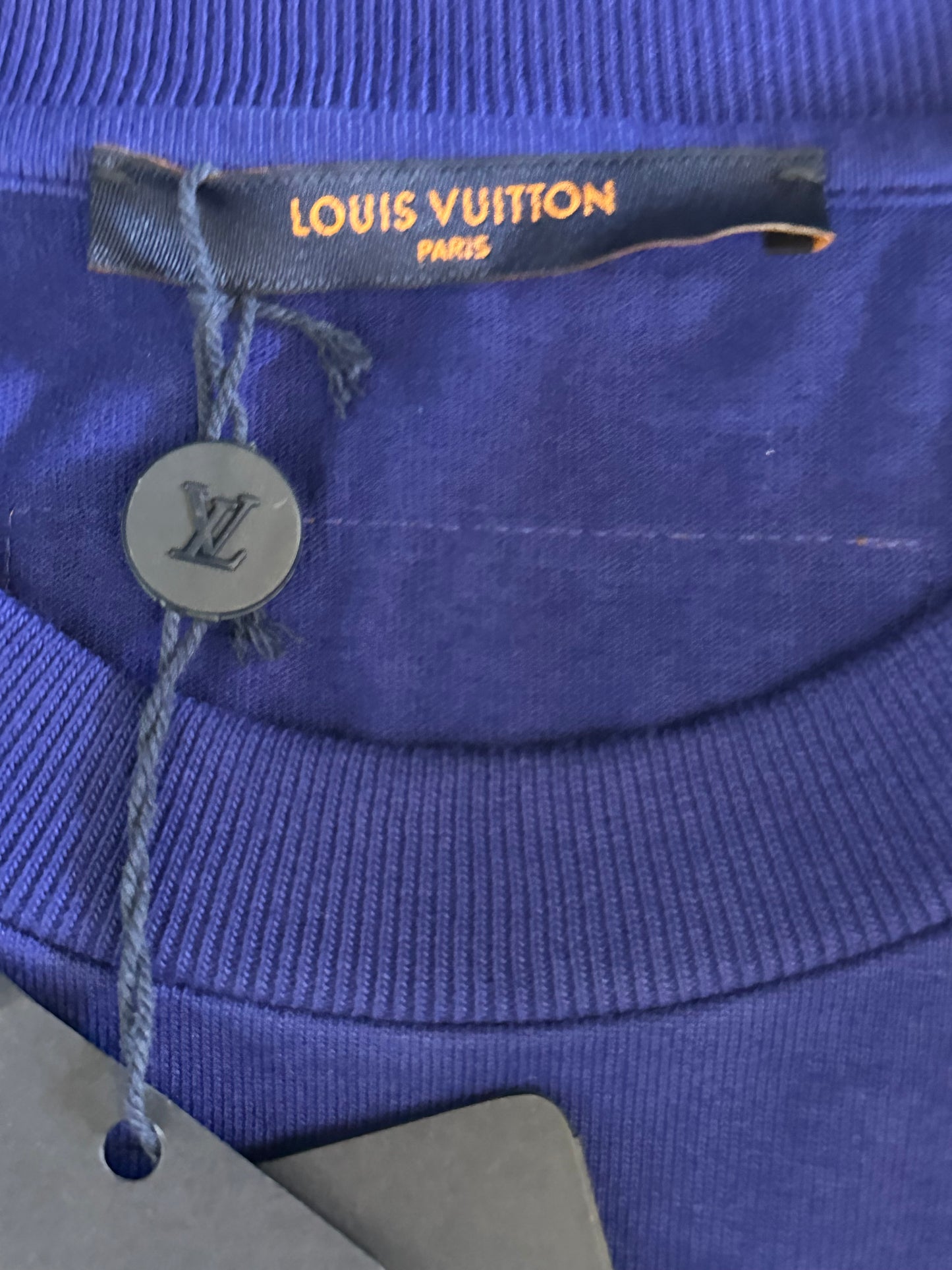 Louis Vuitton Blue Staples T-Shirt