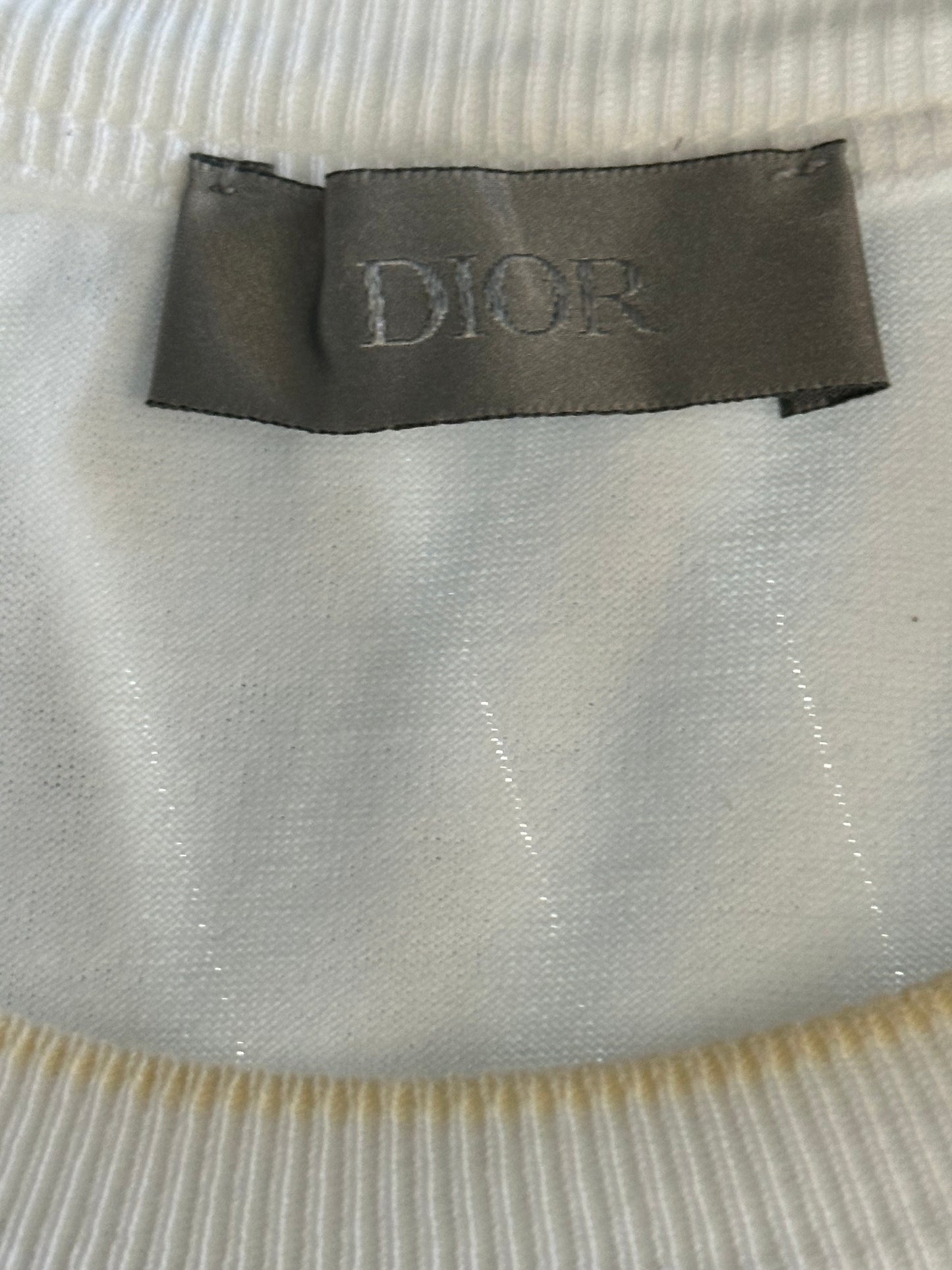 Dior Kenny Scharf White Cards Logo T-Shirt