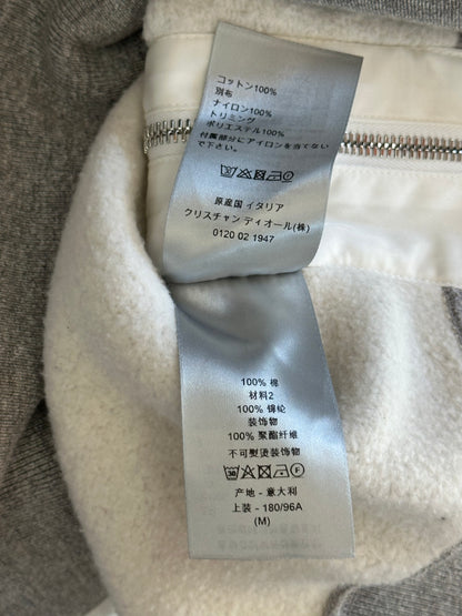 Dior Sacai Grey Embroidered Patch Sweater