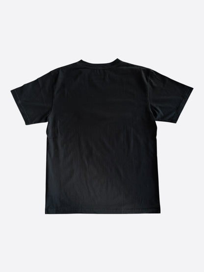 Dior Black & White Heart CD Embroidered Logo T-Shirt