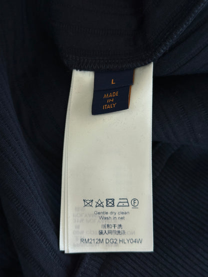 Louis Vuitton Navy Embroidered Logo Sweater