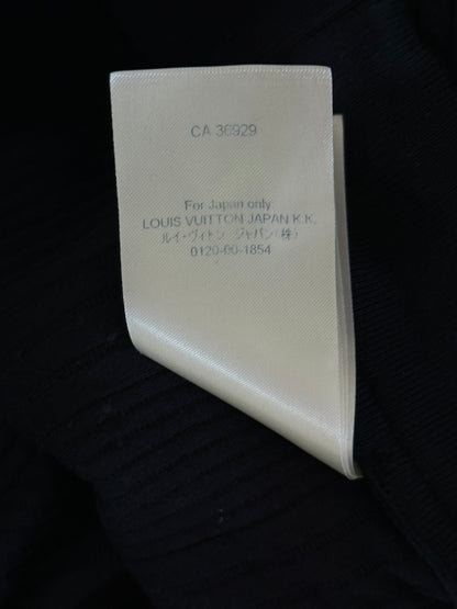 Louis Vuitton Navy Embroidered Logo Shorts