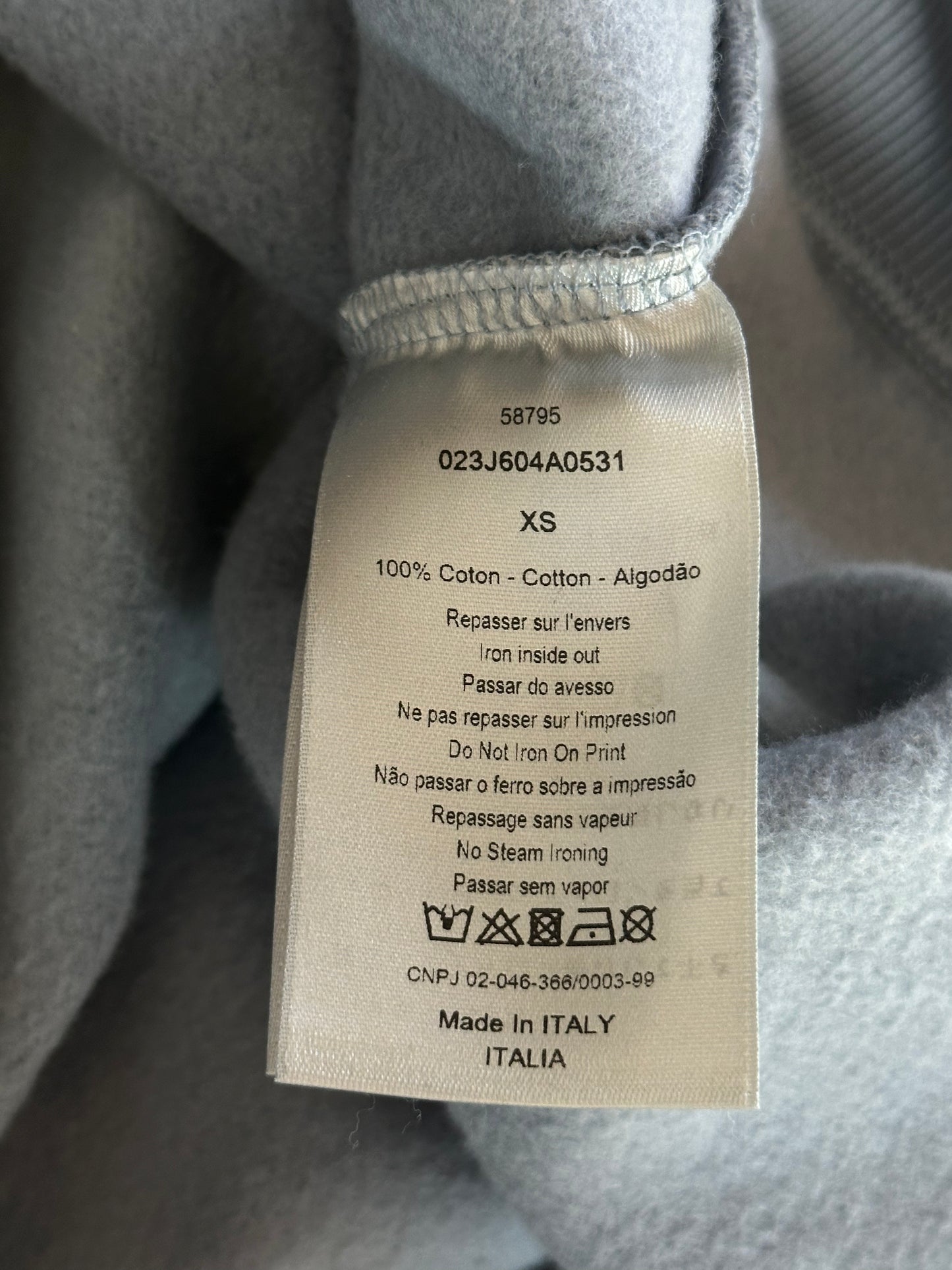 Dior Daniel Arsham Light Blue Logo Sweater