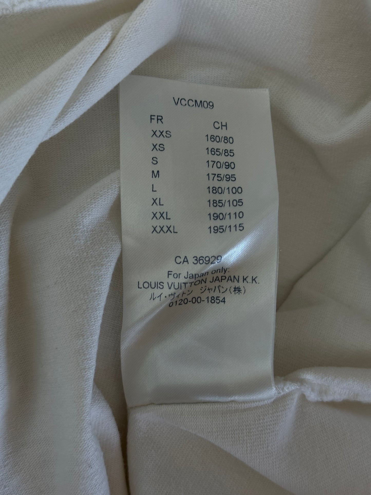 Louis Vuitton White Barcode Logo T-Shirt