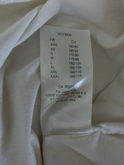 Louis Vuitton White Barcode Logo T-Shirt