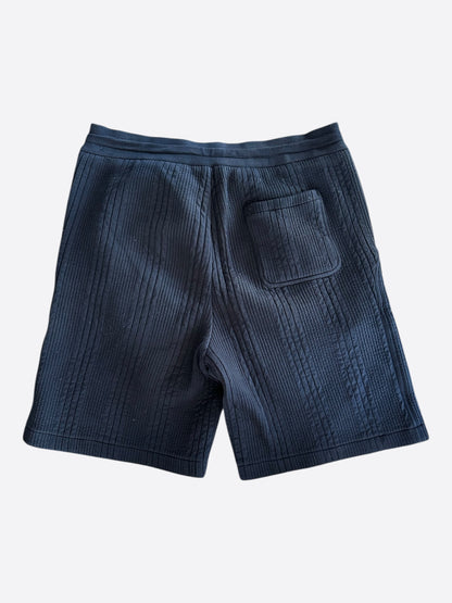 Louis Vuitton Navy Embroidered Logo Shorts
