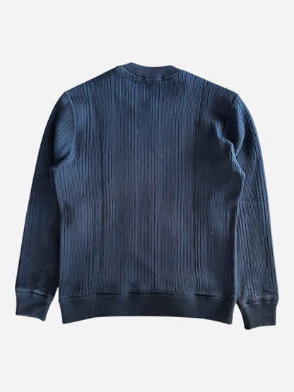 Louis Vuitton Navy Embroidered Logo Sweater